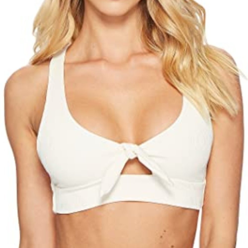 L*Space Tara Ribbed Bikini Top Small NWOT